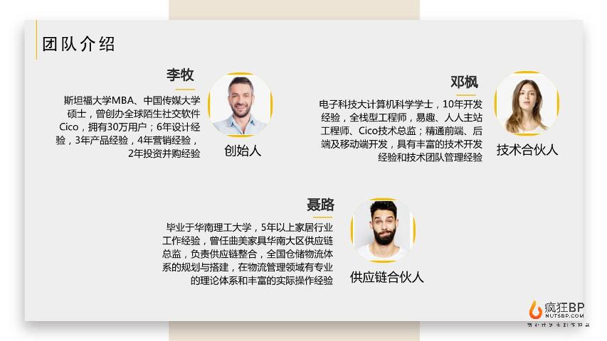 曲简家具]工厂直造家具电商商业计划书模板范文- 商业计划书模板_PPT模板_ .
